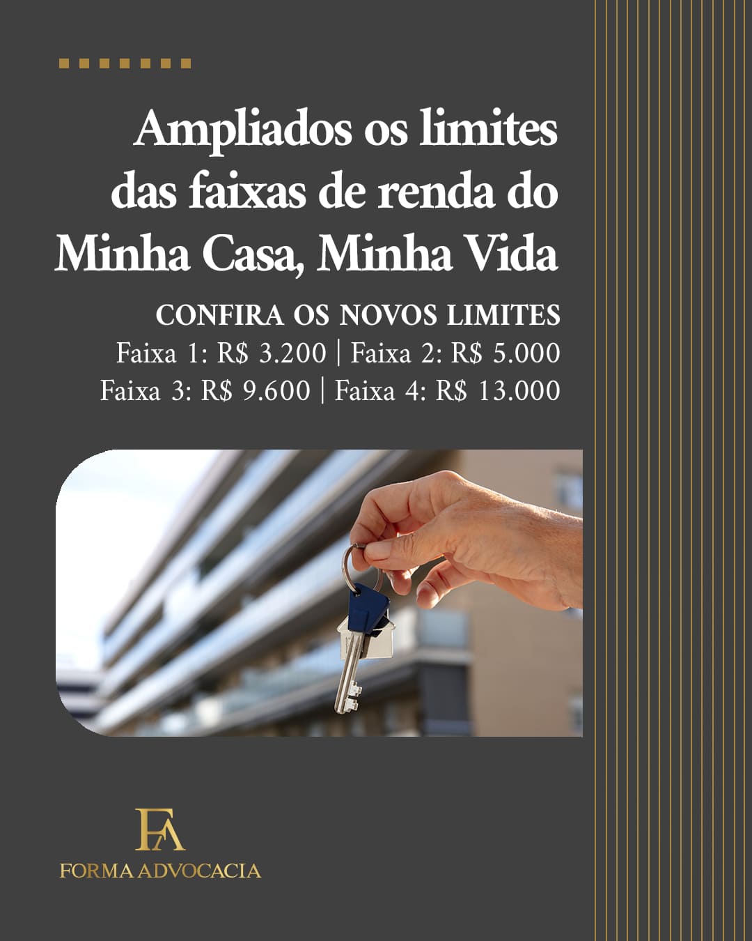 Conselho Curador do FGTS amplia limites de faixas de renda do Minha Casa, Minha Vida