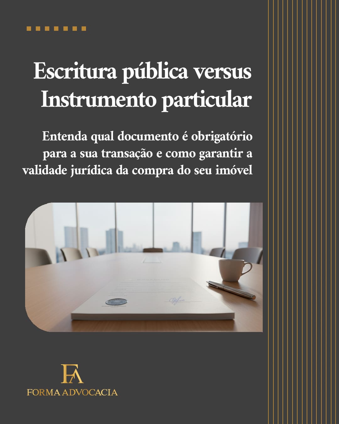 Escritura pública X Instrumento particular