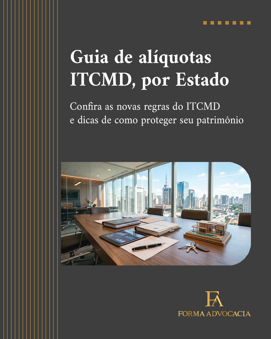 Guia de alíquotas ITCMD, por Estado